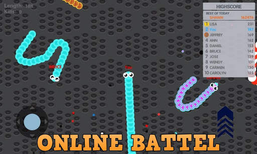 Snake Worm Zone io cacing Slink zone io screenshot 1