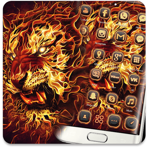 Red Fire Lion Theme icon