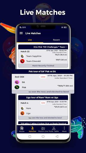 Cricket Live - Live Cricket Score & Streaming screenshot 1