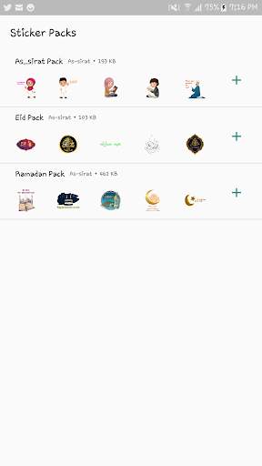 As-Sirat Islamic Whatsapp Stickers screenshot 1
