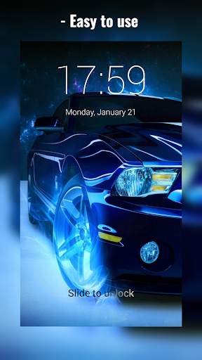 Car Drift Racing Lock Screen screenshot 1