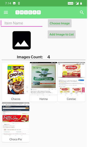 SHUGAR grocery shopping app - item checklist notes screenshot 4