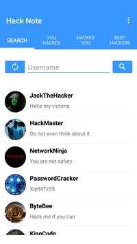 Hack Note - Social Hack Game screenshot 1