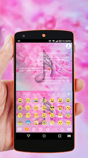 Emoji Keyboard Pink Flower screenshot 2