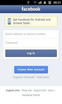 Navegador para Facebook screenshot 1