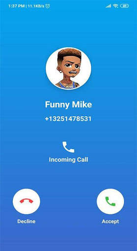FunnyMike Game Fake Call & Video screenshot 3