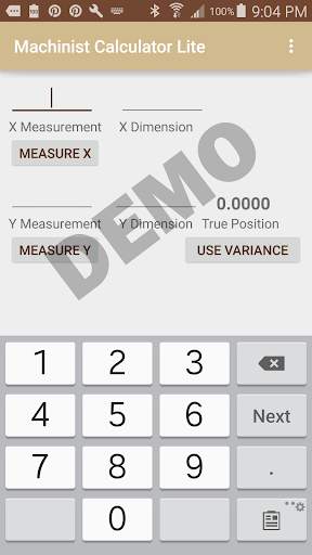 Machinist Calculator Lite 7 تصوير الشاشة