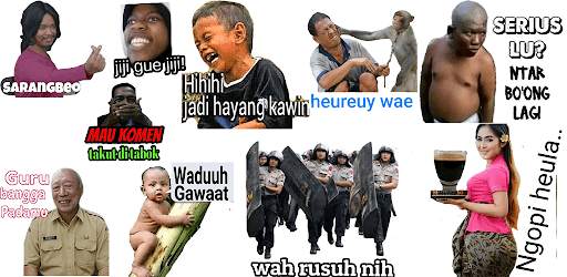 Stiker WA Lucu Bergerak Kocak screenshot 1