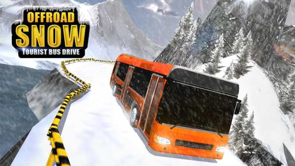 Offroad Snow Tourist Bus Drive screenshot 1