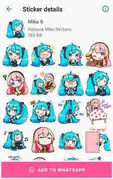 Hatsune Miku Stickers screenshot 6