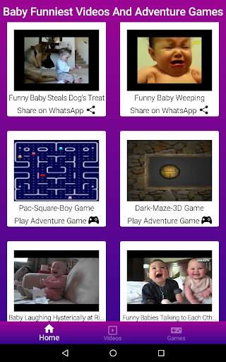 Baby Funniest Videos And Adventure Games screenshot 9