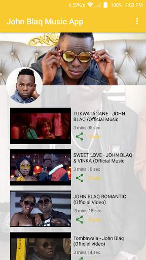 John Blaq Music App screenshot 1
