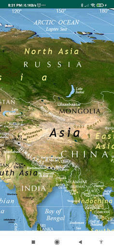 Physical World Map screenshot 6
