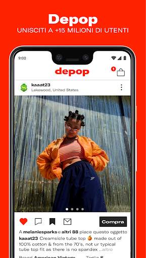 Depop - Compra, vendi, scopri e condividi screenshot 1