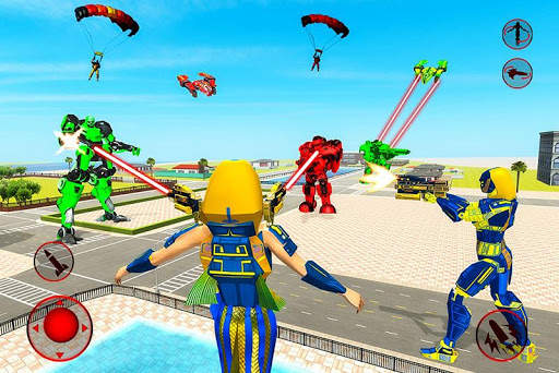 Mermaid Transform Robot: Air Jet Robot Games screenshot 1