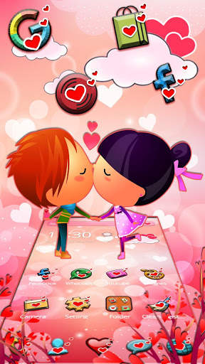 Pink Romantic Love Theme screenshot 2