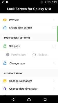Lock Screen for Galaxy S10 screenshot 1