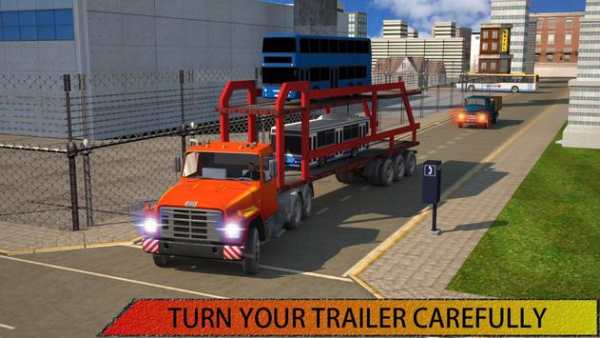 Mega Bus Transporter Truck Sim 2017 screenshot 3