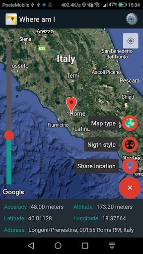 Where am I - My GPS position screenshot 1