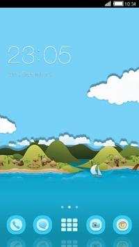Island C Launcher Theme screenshot 1