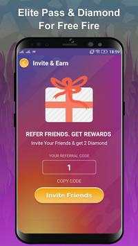 Win Elite Pass & Diamond For Free Fire screenshot 3