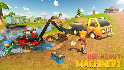 Heavy Excavator Crane Simulator - 3D Construction screenshot 4