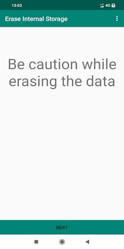 Erase Internal Storage screenshot 1