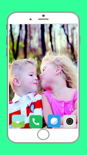 Cute Baby Kiss Full HD Wallpaper screenshot 13