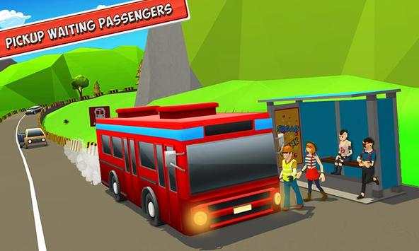 Uphill Bus Adventure : Happy Driving Game screenshot 1