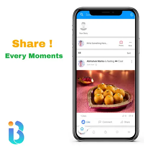 Indo Buddy - India's Social Media App . screenshot 1