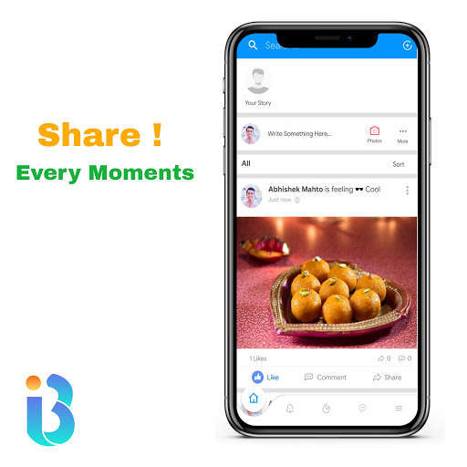Indo Buddy - India's Social Media App . screenshot 1