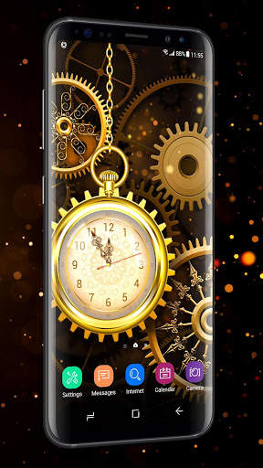 Retro Golden Clock Wallpaper Live 2019 screenshot 3