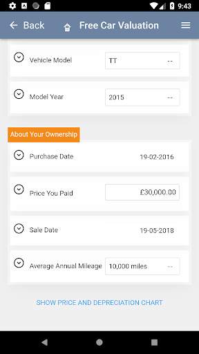 Value My Car स्क्रीनशॉट 2