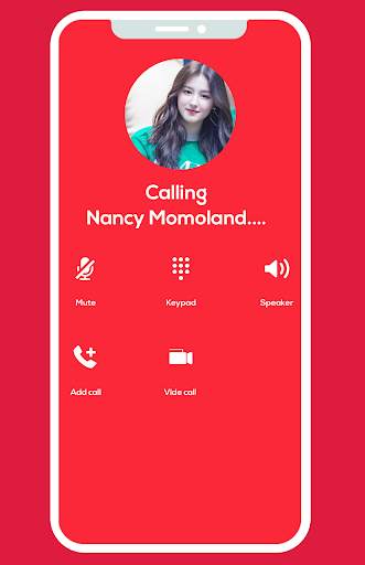 Nancy Fake Call App screenshot 1