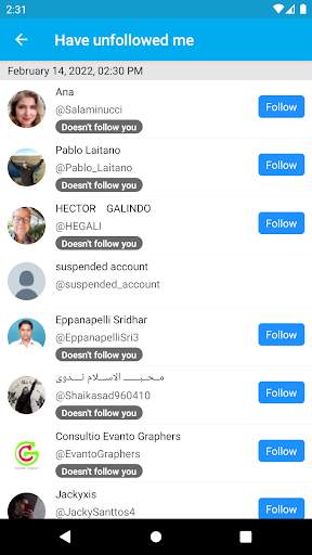Followers Analyzer screenshot 2