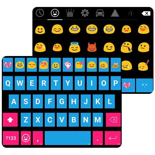 Blue Emoji Keyboard Theme 1.1.5