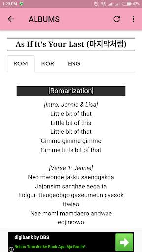 Blackpink Lyrics (Offline) screenshot 8