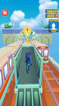 Subway Pj Runner Dash Masks Adventure 3D screenshot 2