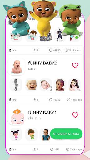 🤩New Funny Baby stickers Animated for whatsapp😍 screenshot 5