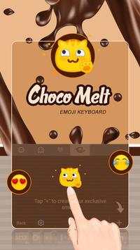 Choco Melt Theme&Emoji Keyboard 4 تصوير الشاشة