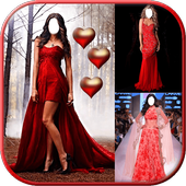 Red Prom Women Dress иконка