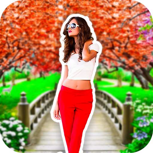 Garden photo frames : Cut paste editor 1.4
