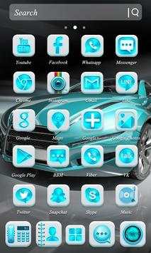 Blue Speeding Car Theme 2 تصوير الشاشة
