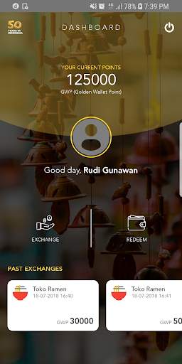 Golden Fest Wallet screenshot 1