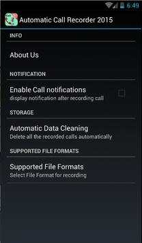 Automatic Call Recorder 2015 screenshot 4