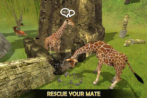 Giraffe Family Life Jungle Sim screenshot 14