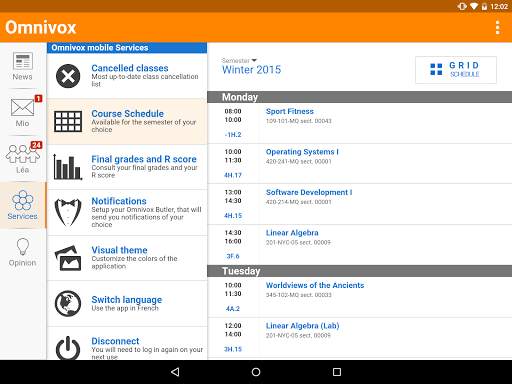 Omnivox Mobile screenshot 14