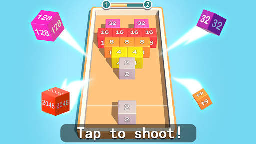 2048 3D: Shoot & Merge Number Cubes, Block Puzzles screenshot 1
