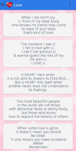 Love Status - Love Messages screenshot 2