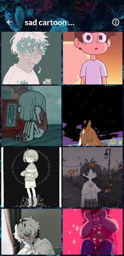 sad cartoon wallpaper screenshot 2